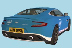 Racing Car Aston Martin Vanquish 2012-2